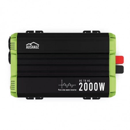Invertor 12V-220V 2000W/4000W undă sinusoidală pură AusHauz | Pentru mașini, casă, sisteme solare