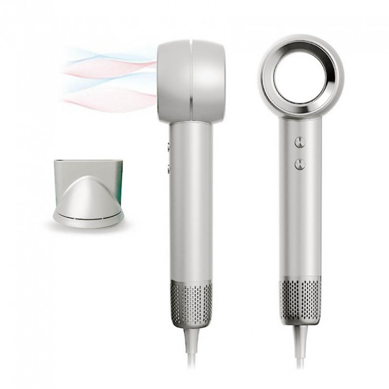 IonFlow BLDC - Uscător de păr profesional de mare viteză cu ionizare Alb