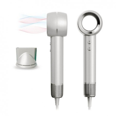 IonFlow BLDC - Uscător de păr profesional de mare viteză cu ionizare Alb