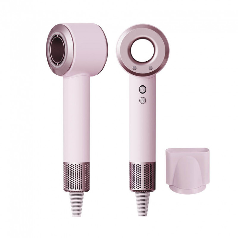 Un uscător de păr compact, de generație următoare, de călătorie, de 1400 W, cu un motor BLDC puternic Daiwall G5 Pink
