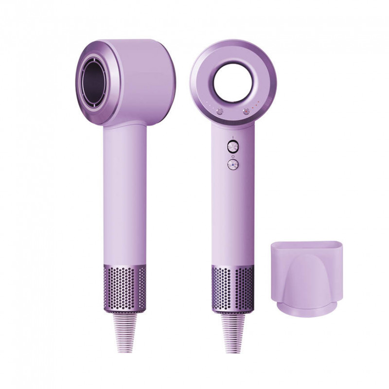 Un uscător de păr compact, de generație următoare, de călătorie, de 1400 W, cu un motor BLDC puternic Daiwall G5 Violet