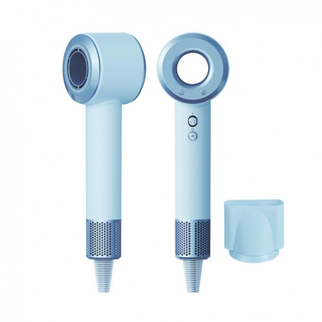 Un uscător de păr compact, de generație următoare, de călătorie, de 1400 W, cu un motor BLDC puternic Daiwall G5 Albastru