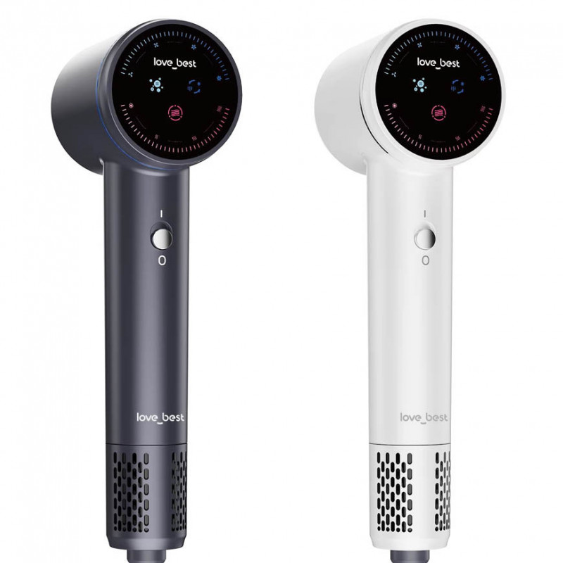 Uscător de păr cu plasmă de mare viteză Loveubest Air 3.0.1 cu ecran tactil și duză concentratoare