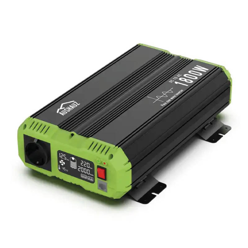 Invertor 12V-220V 1800W/3600W undă sinusoidală pură AusHauz | Pentru mașini, casă, sisteme solare Invertor 12V-220V 1800W/3600W undă sinusoidală pură AusHauz | Pentru mașini, casă, sisteme solare