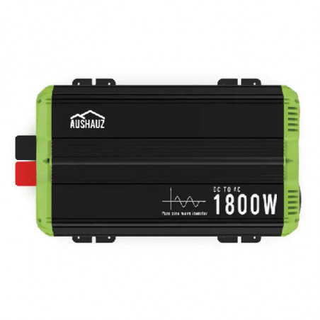 Invertor 12V-220V 1800W/3600W undă sinusoidală pură AusHauz | Pentru mașini, casă, sisteme solare