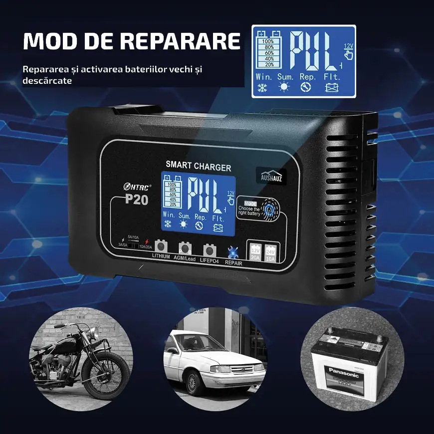 Mod de reparare Repararea și activarea bateriilor vechi și descărcate